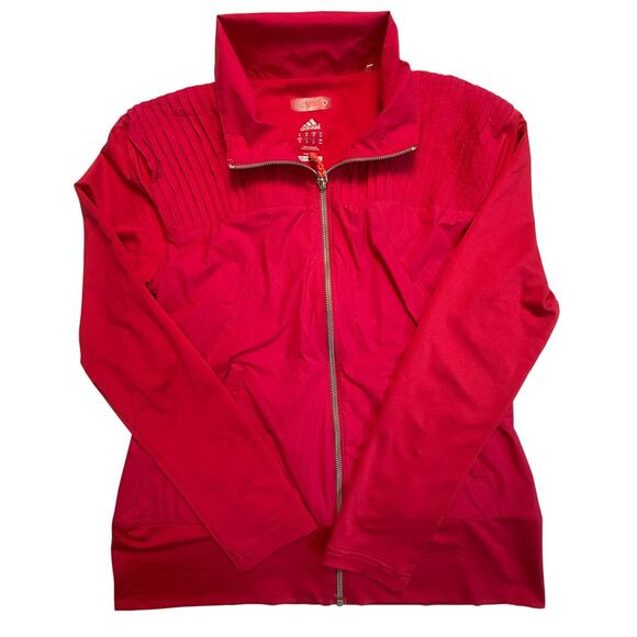 ADIDAS ADIZERO Climalite Lightweight Running Jacket Size M Bright Pink - Picture 1 of 15
